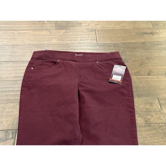 Gloria Vanderbilt Women Red Avery Straight Leg High Rise Stretch Jeans 8 NWT NEW - Picture 4 of 12